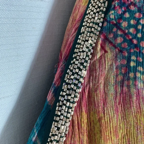 Zara Multicolored Jewel Midi Skirt Size S - Picture 5 of 16